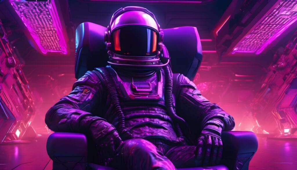 Astronaut on a throne 5