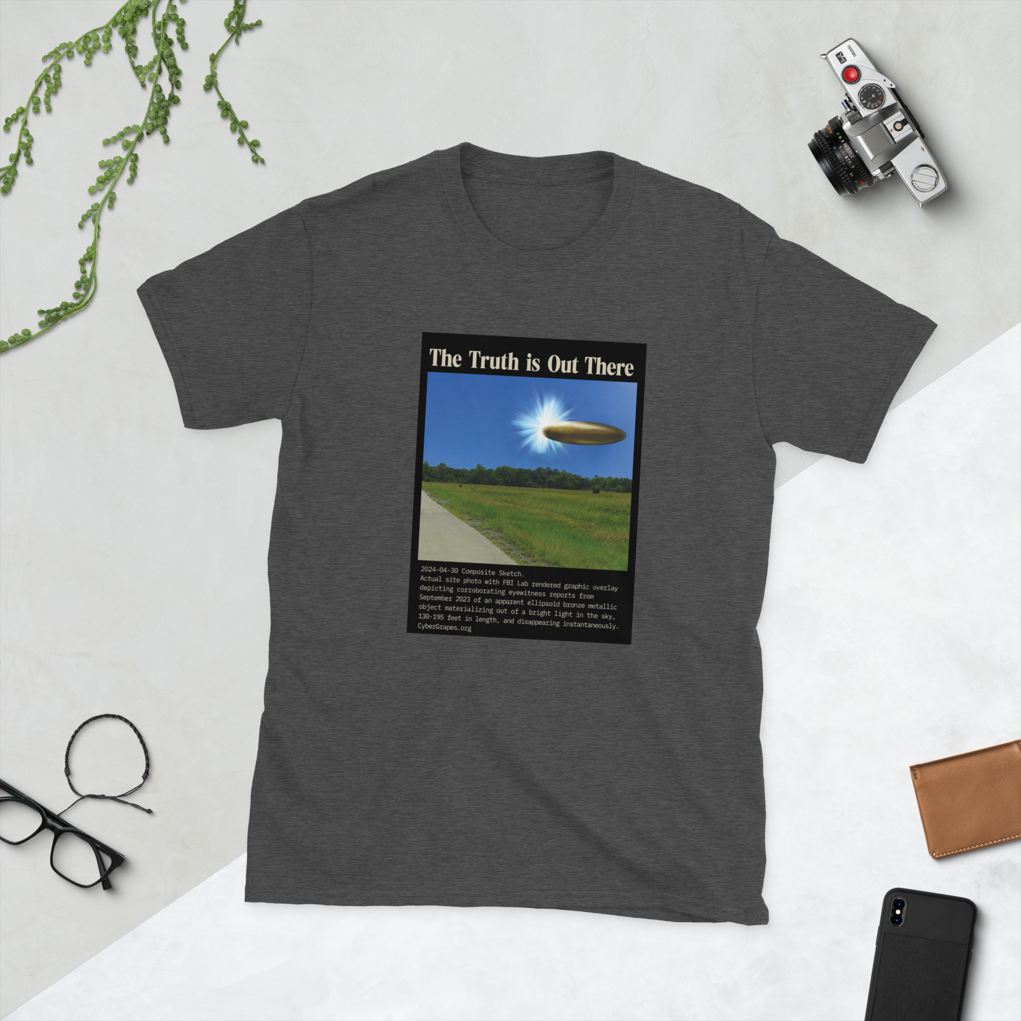 Short-Sleeve Unisex T-Shirt | 2024-04-30 Composite Sketch - Image 3
