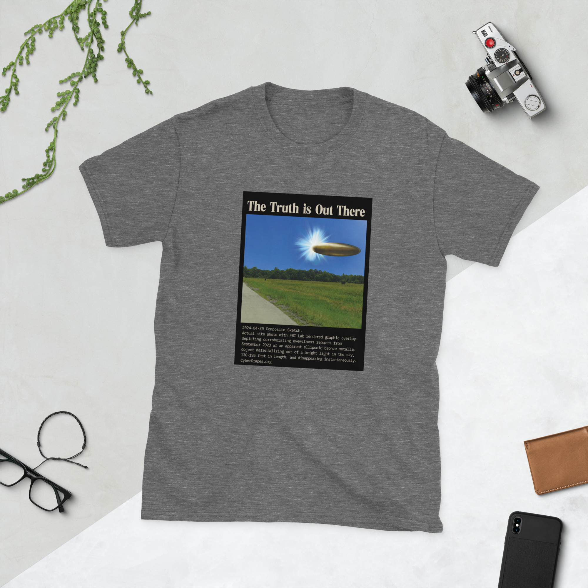 Short-Sleeve Unisex T-Shirt | 2024-04-30 Composite Sketch - Image 4