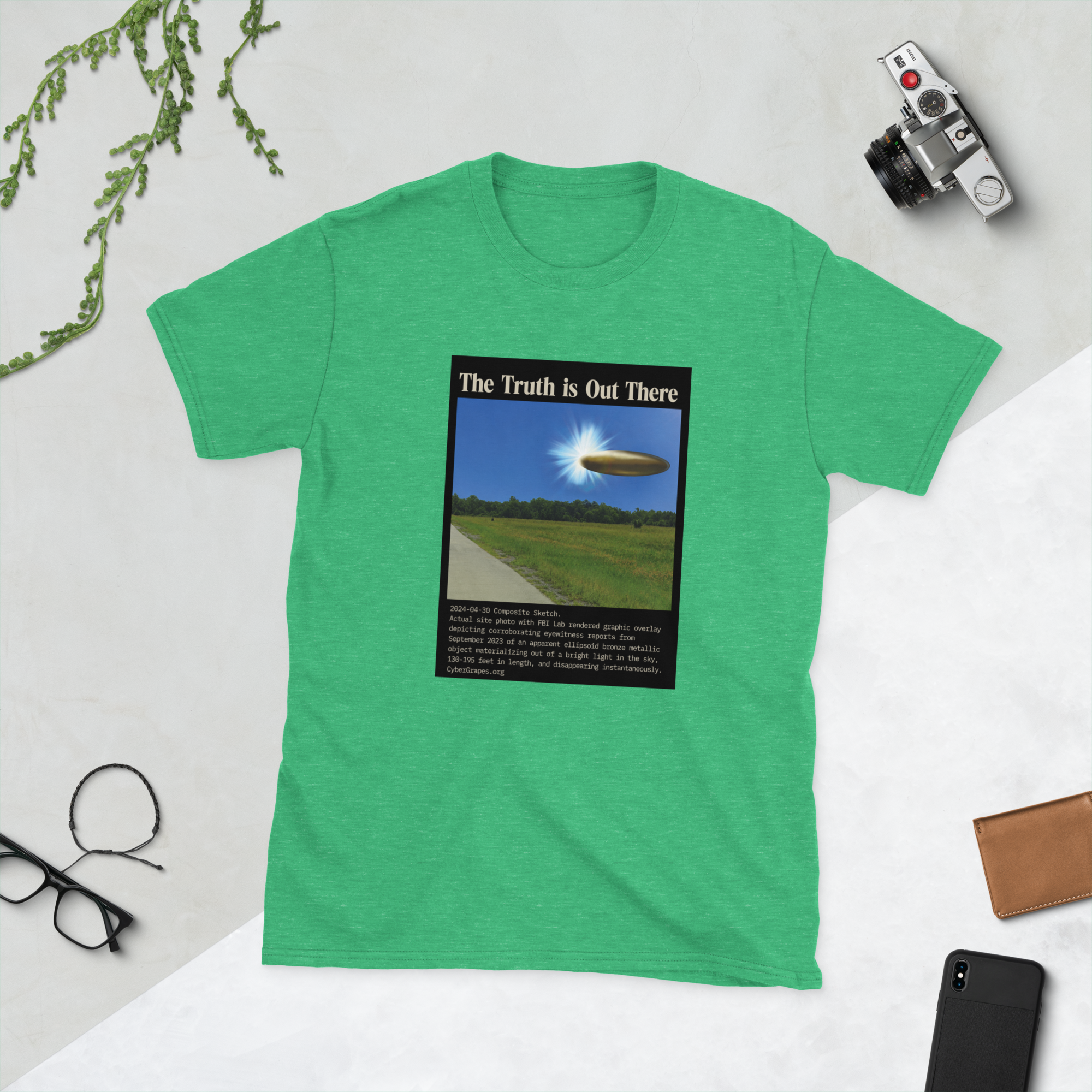 Short-Sleeve Unisex T-Shirt | 2024-04-30 Composite Sketch - Image 8