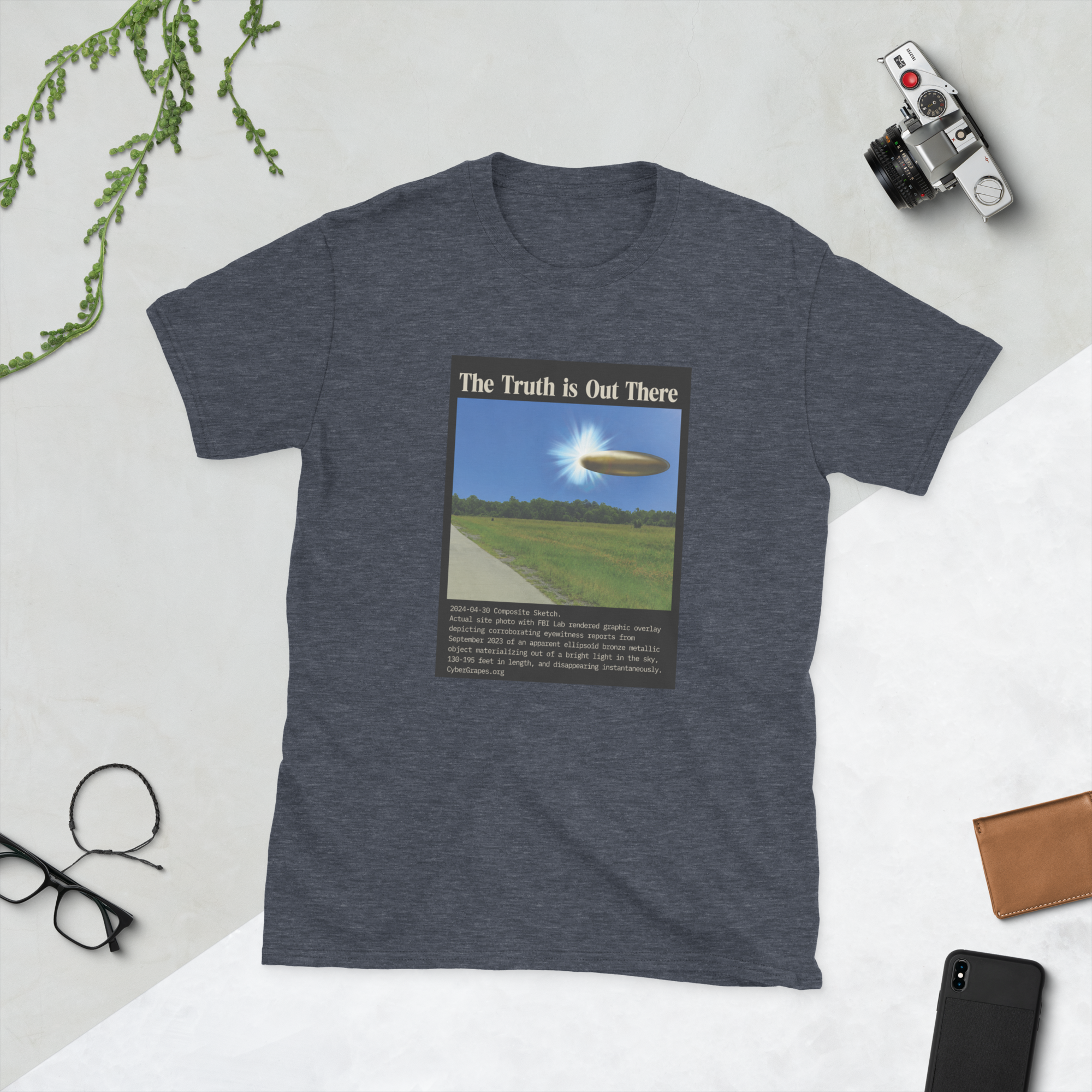 Short-Sleeve Unisex T-Shirt | 2024-04-30 Composite Sketch - Image 2
