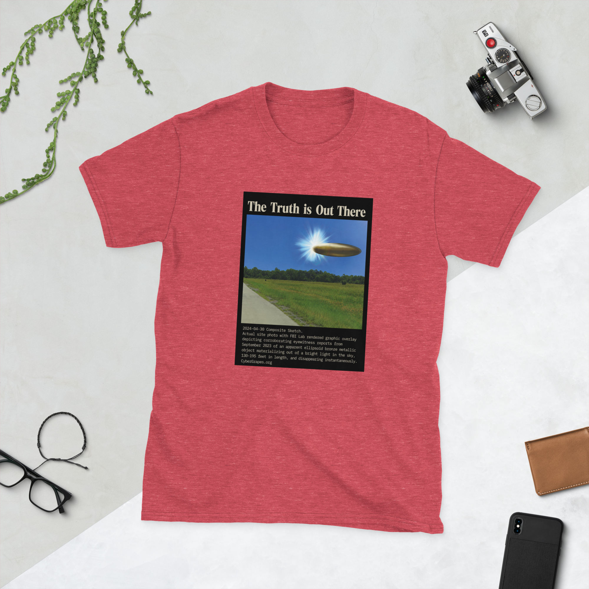 Short-Sleeve Unisex T-Shirt | 2024-04-30 Composite Sketch - Image 5
