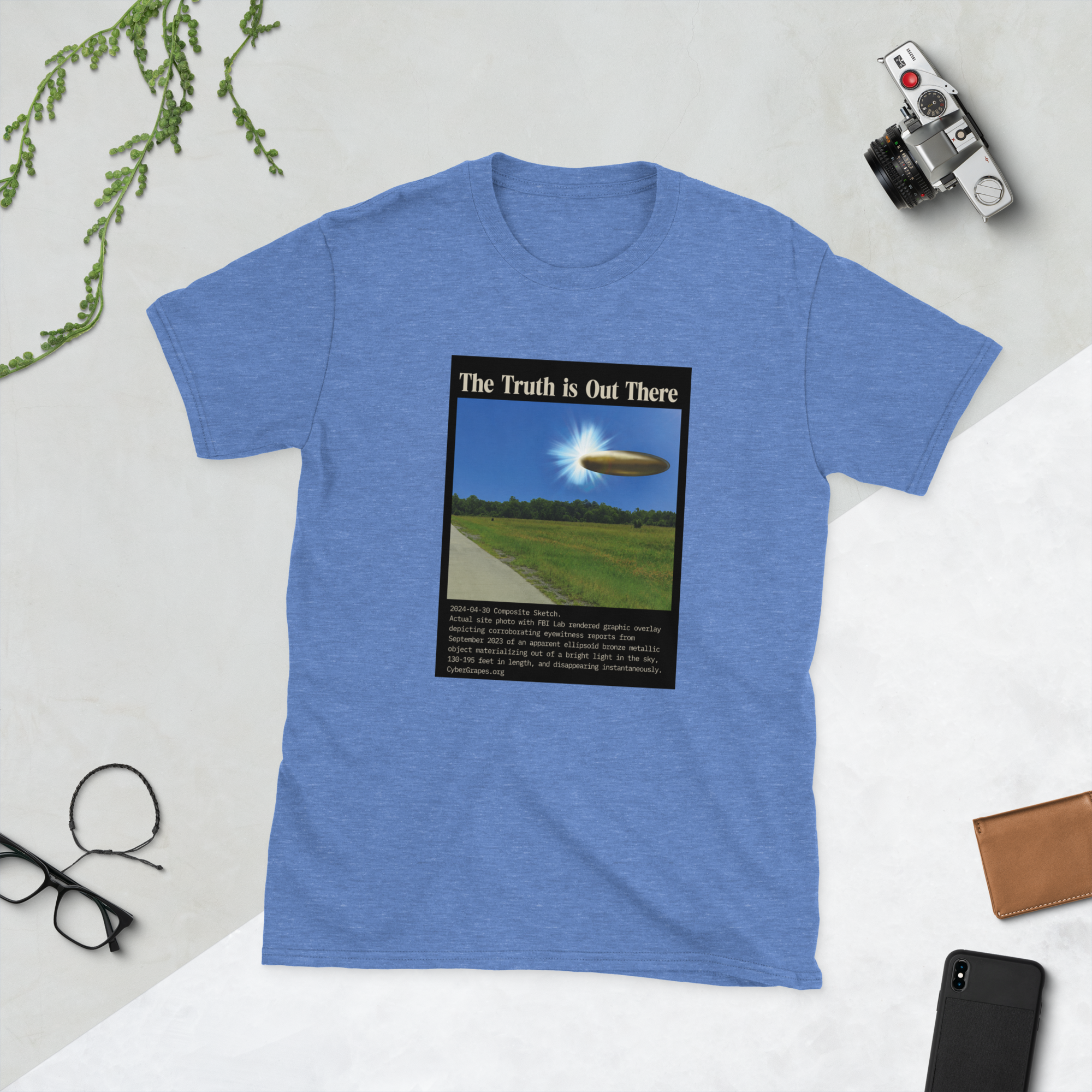 Short-Sleeve Unisex T-Shirt | 2024-04-30 Composite Sketch - Image 7
