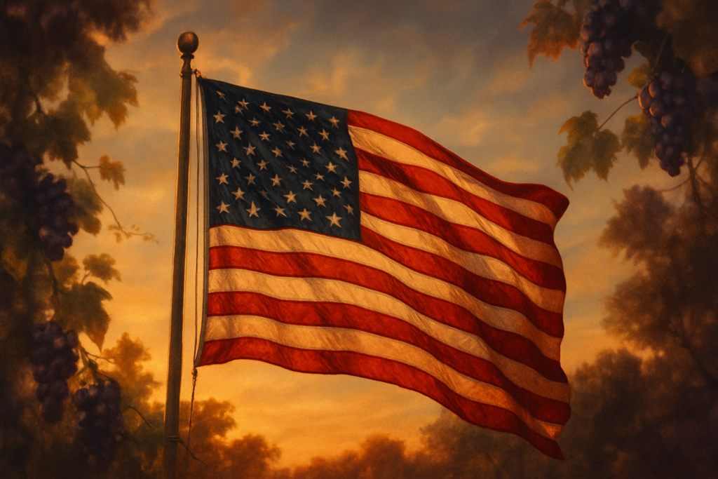 Featured image for the Cyber Grapes blog post "Happy 250th Birthday, America"